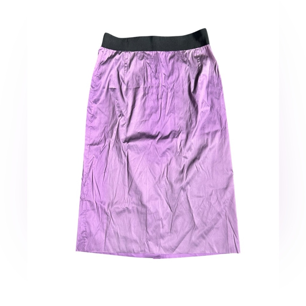 Dolce‎ & Gabbana Purple Midi Skirt Silk Blend